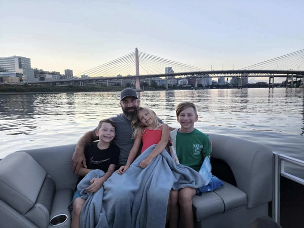 family-by-bridge