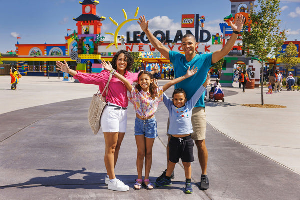family outside of park