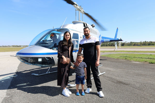 Family with heli
