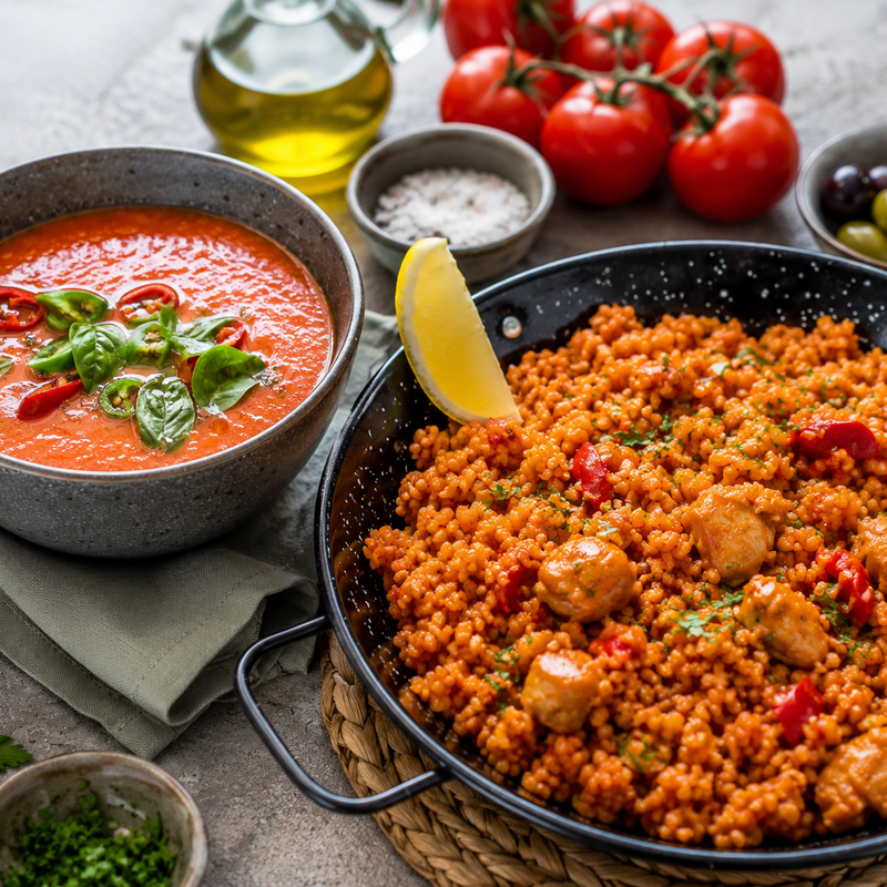 Finished product paella