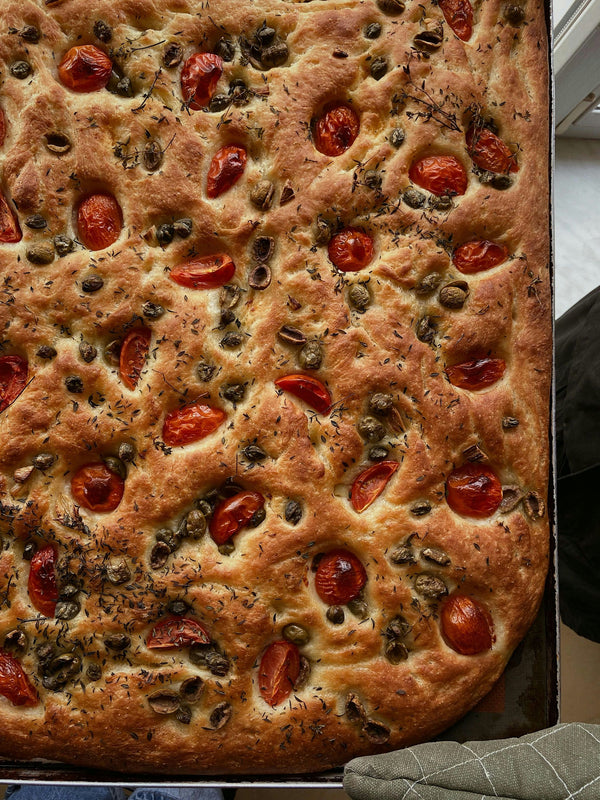 foccacia with toppings