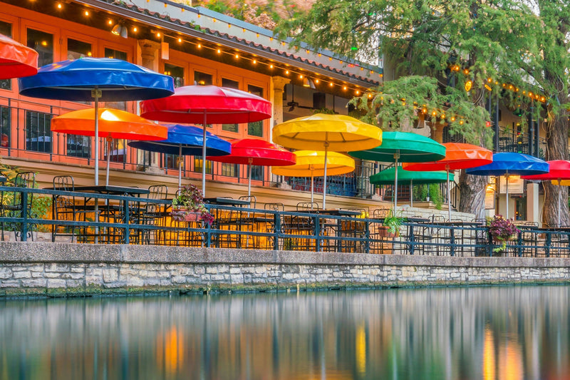 Food Tour with umbrellas