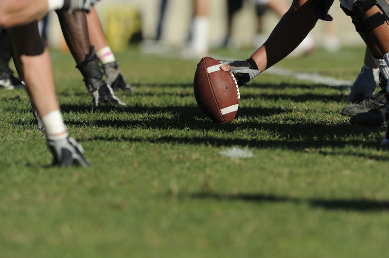 football players hiking