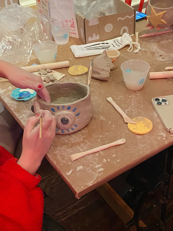 forming shapes on bowl