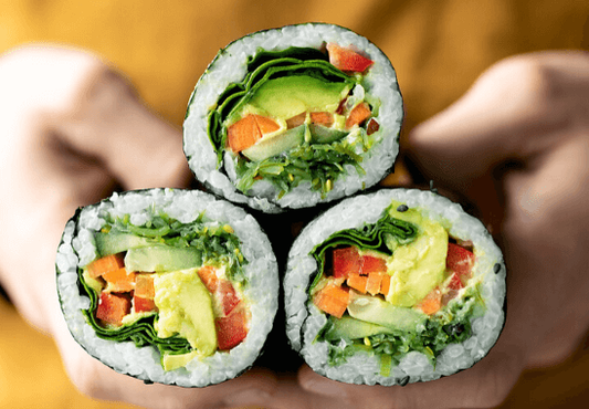 fresh sushi rolls