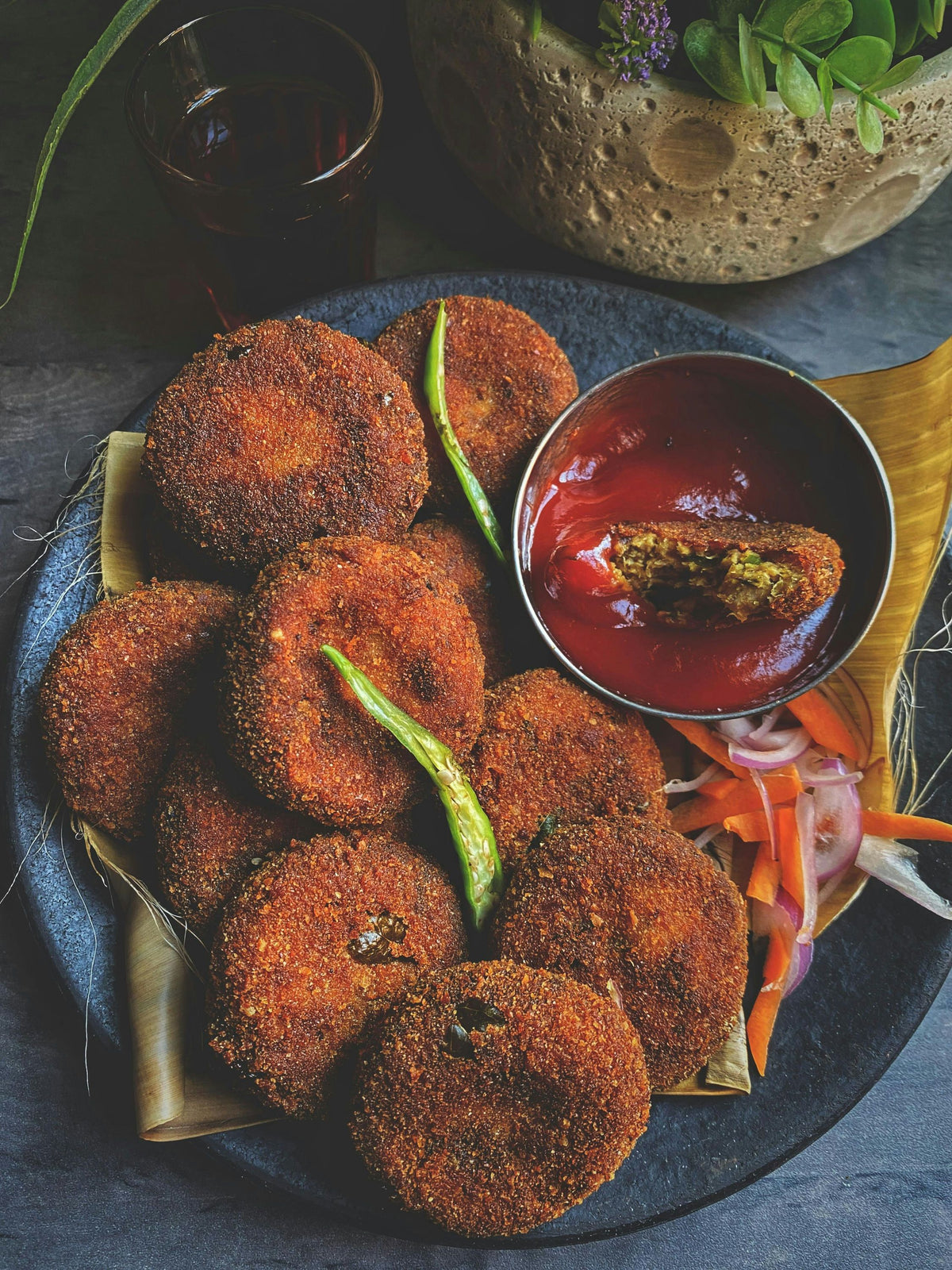 fritters-with-sauce
