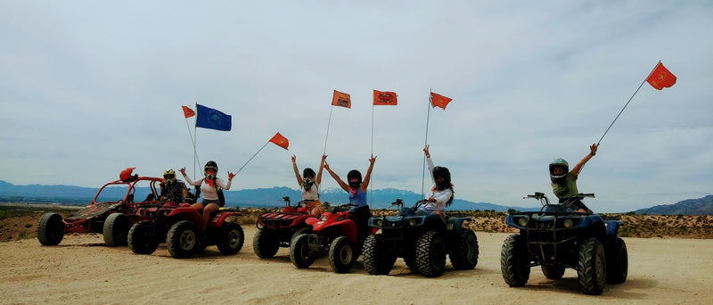 fun people on ATVs
