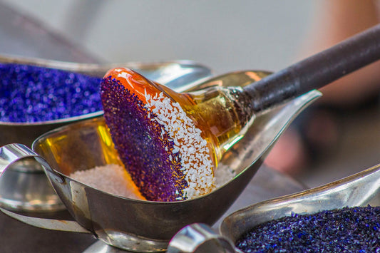 glass blowing tools and colors