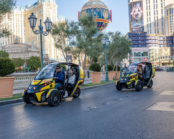 close up driving gocar