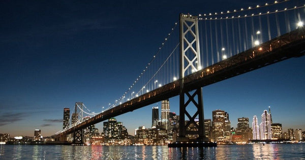 golden gate bridge at night