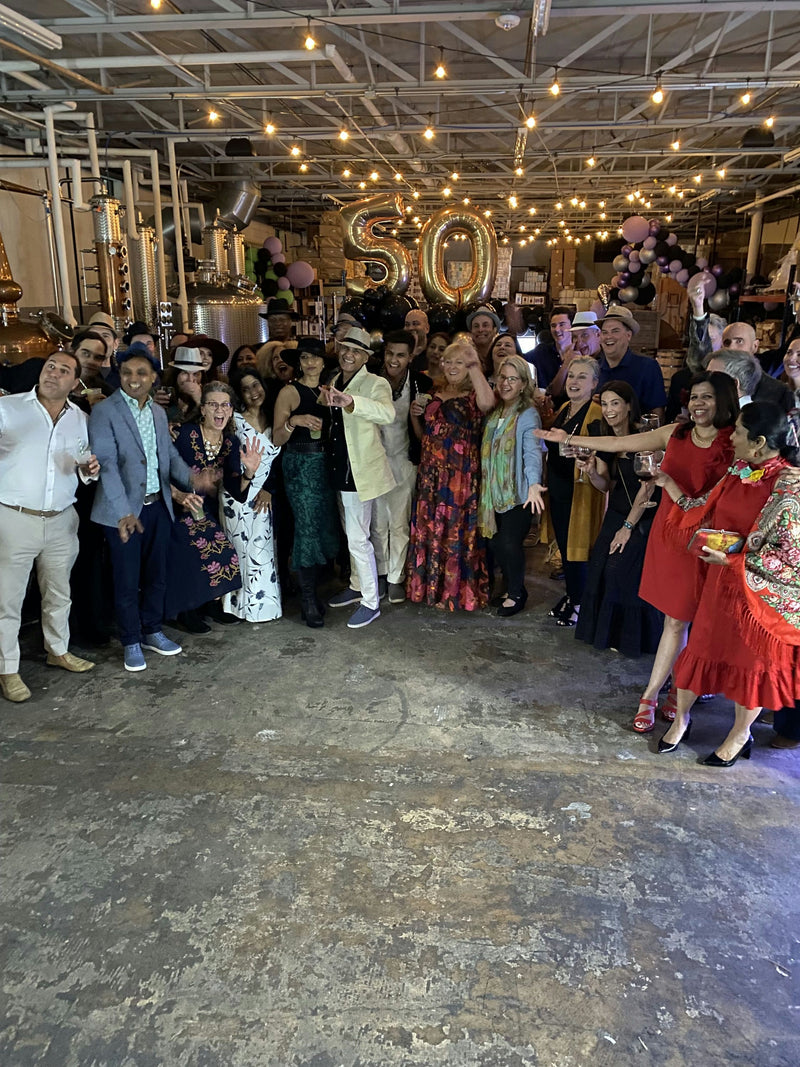 group event at artisan distillery