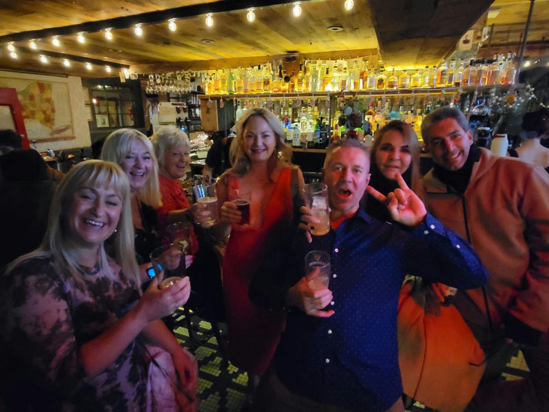 group fun in a bar
