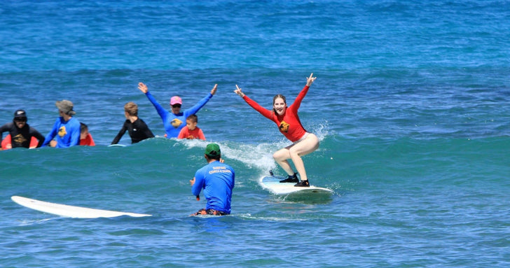 Group Surf Lessons in Waikiki