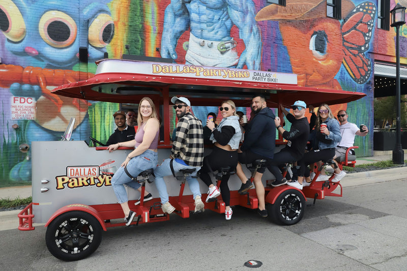 group on party bike