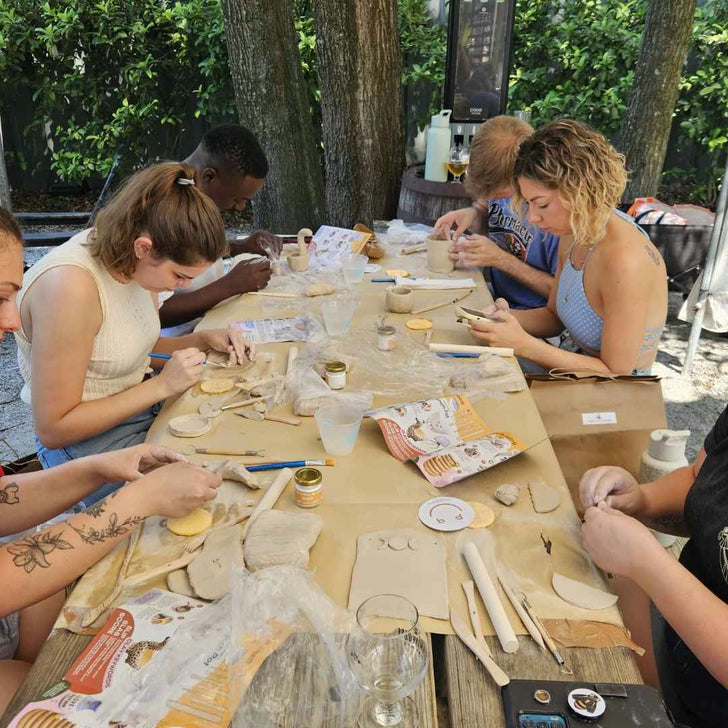 Sip & Sculpt Pottery Workshop in Charleston