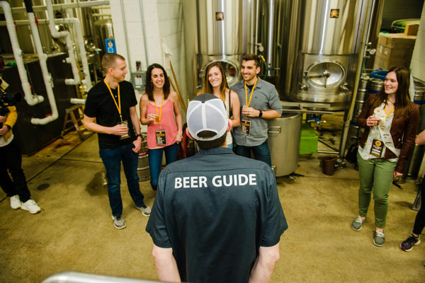 Woman on beer tour