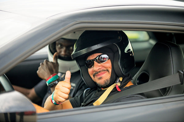 Happy Guy at racing ride along