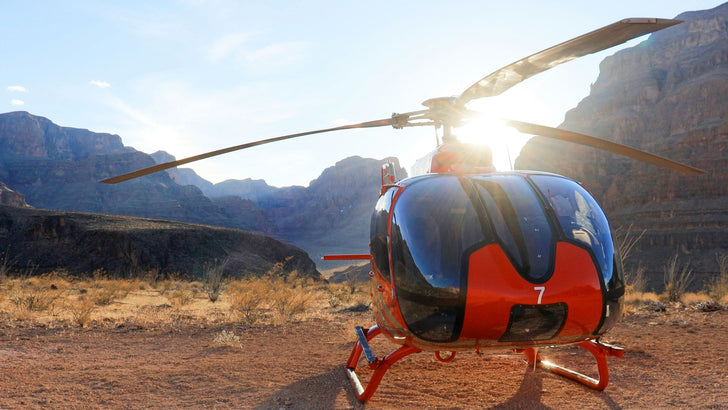 Sunset Helicopter Tour with Canyon Landing & Champagne