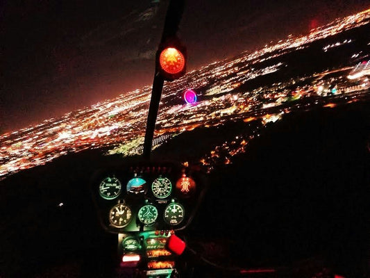 helicopter at night