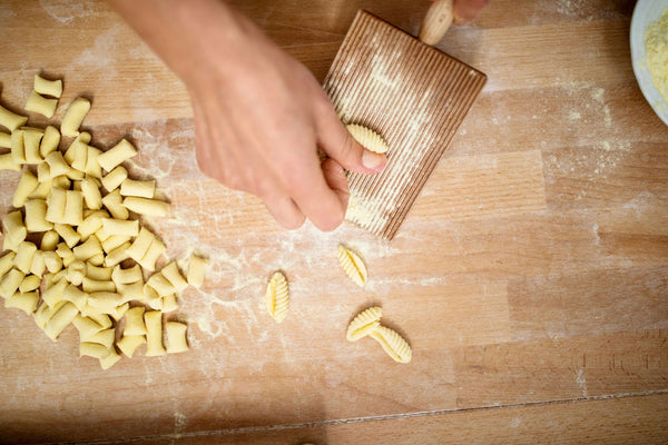 rolling Cavatelli Pasta