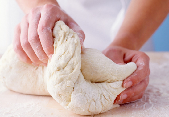 Baguette on table
