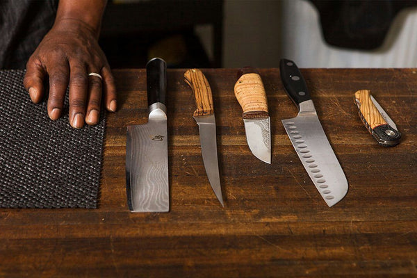 couple with knives