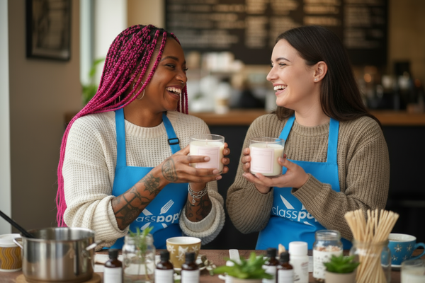 Ladies making candles