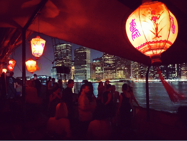 lanterns on deck