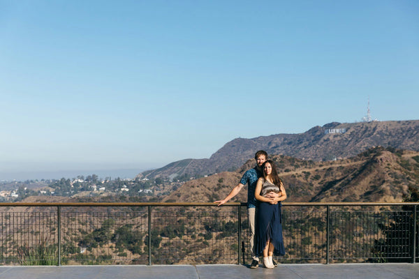 girls with hollywood sign