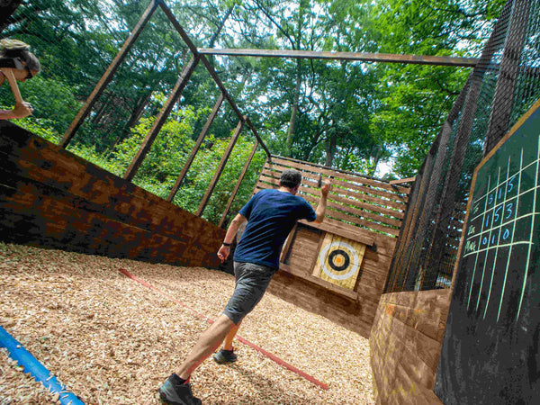 zip lining in the woods tree top adventure
