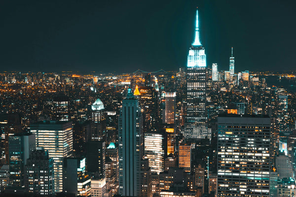 manhattan at night