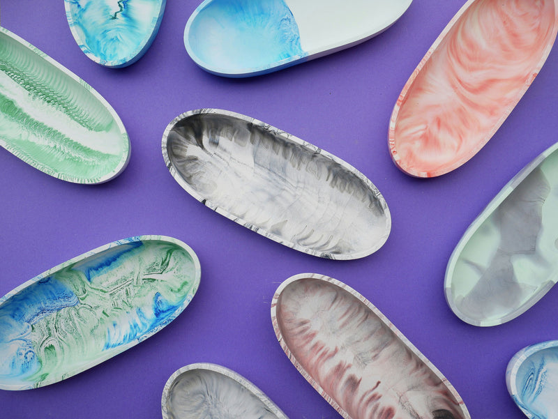 marbled bowls