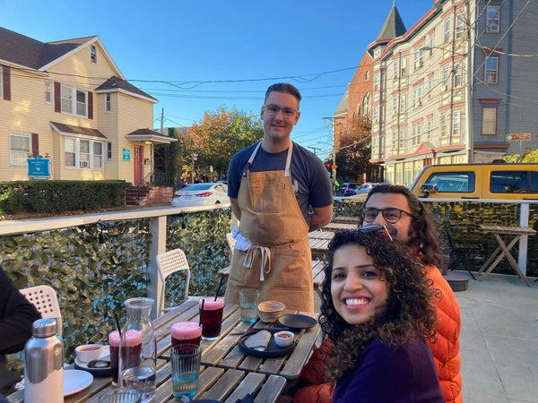 Meeting the chef