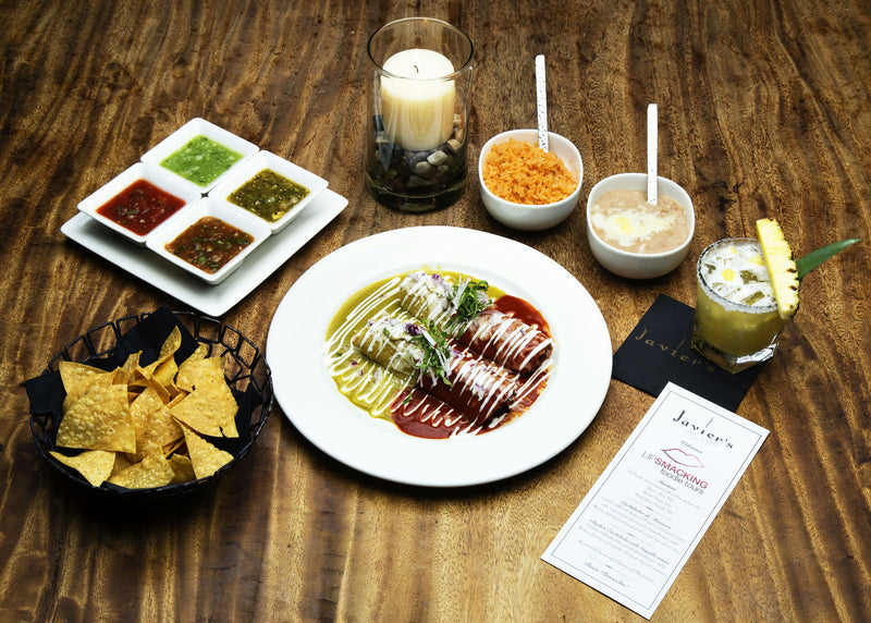mexican food spread