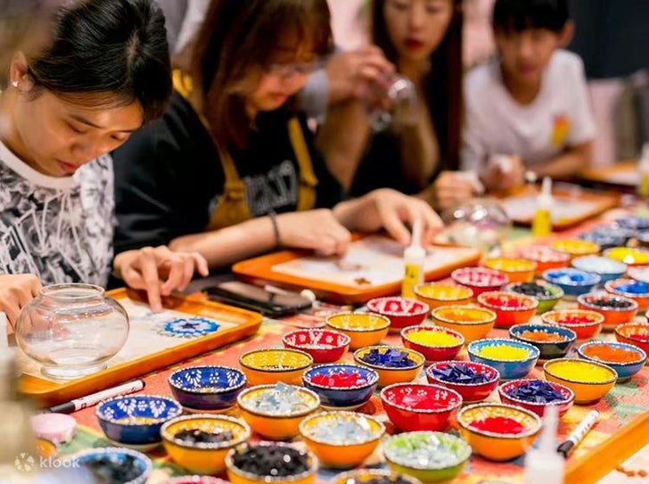 Turkish Mosaic Lamp Workshop in San Jose