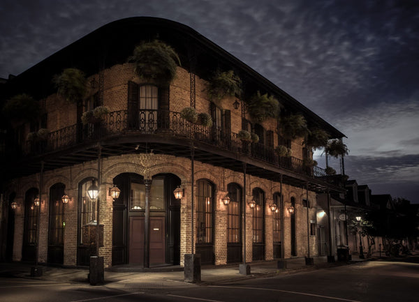 new orleans building at night