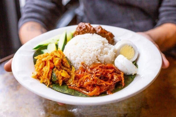 nic eplate of rice and pickeled veggies in philadelphia