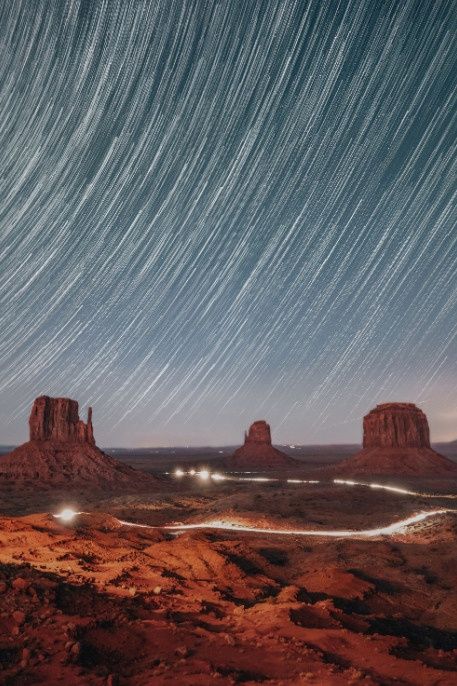night sky in desert