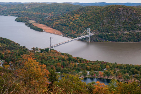 Overlooking river in the fall