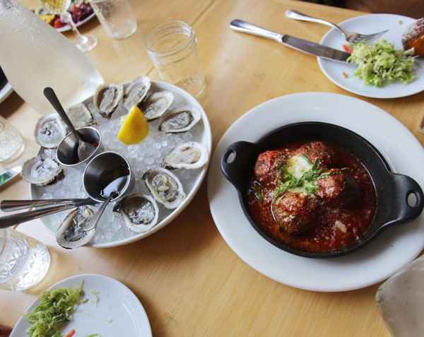 oysters on plate