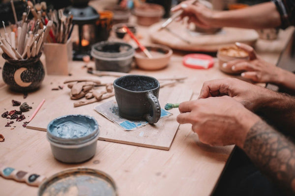 cute pottery date night
