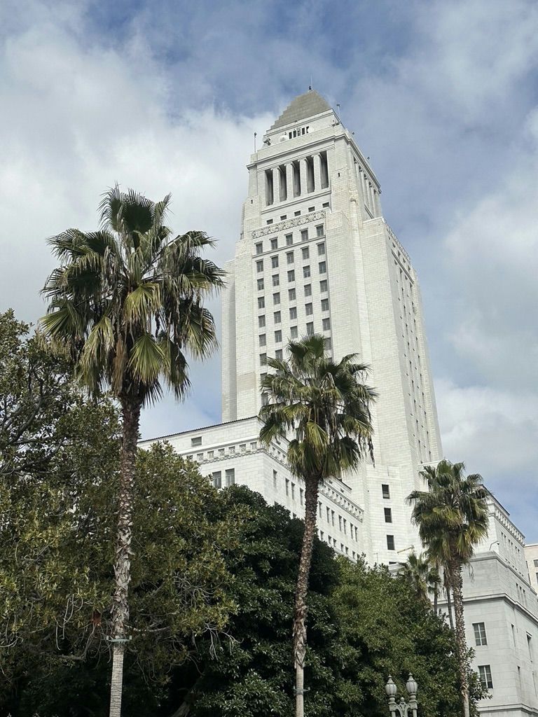 palm-trees-with-buidling