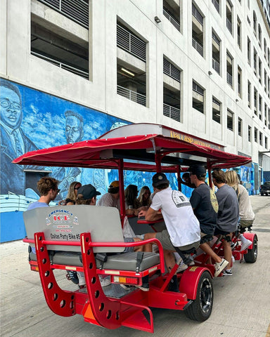 Nighttime Private Pedal Bike Pub Crawl of Deep Ellum Dallas