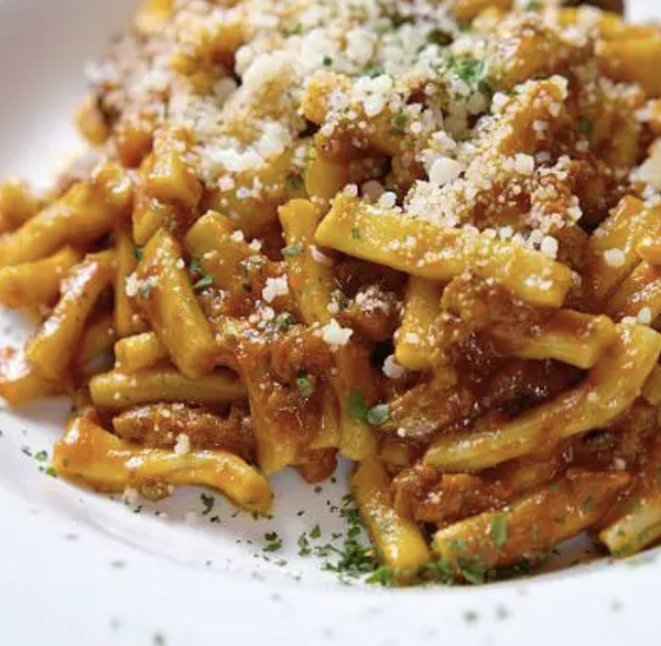 pasta on plate