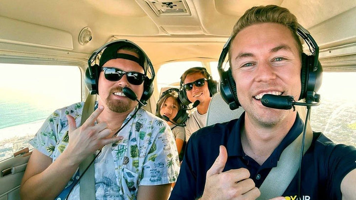 Romantic Sunset Deluxe Plane Tour of Orange County for 2