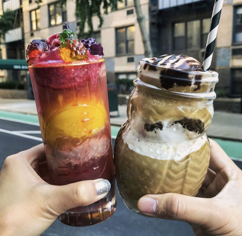 ice cream cocktails in street