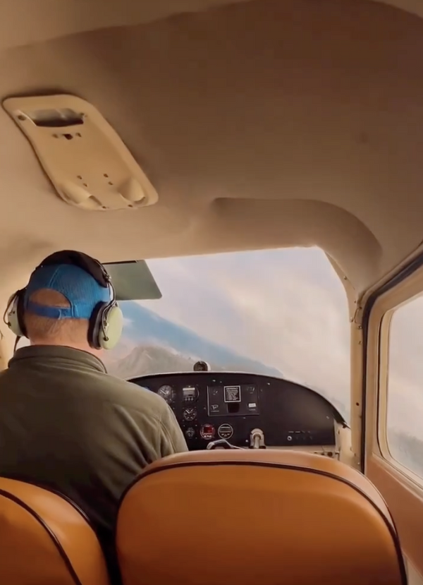 pilot in plane