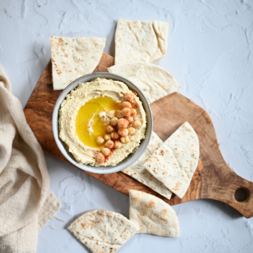 Mediterranean food in bowls