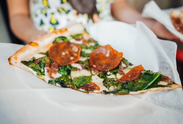 pizza on plate