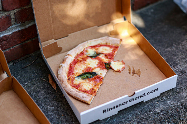 pizza in box